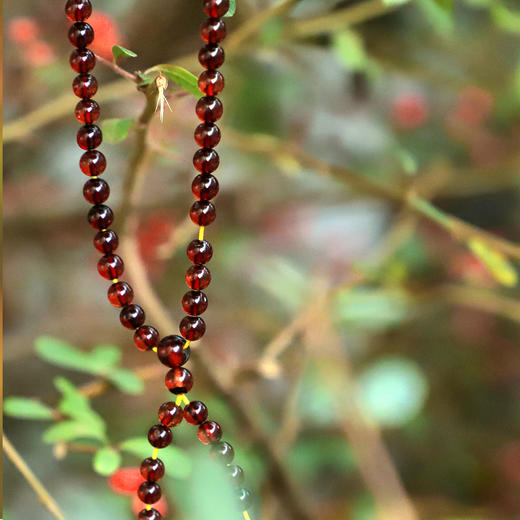 *自营*108颗珠子 | 长款血珀蜜蜡可选可diy。佛珠天然琥珀珠子文玩项链男女佩戴盘珠。 商品图2