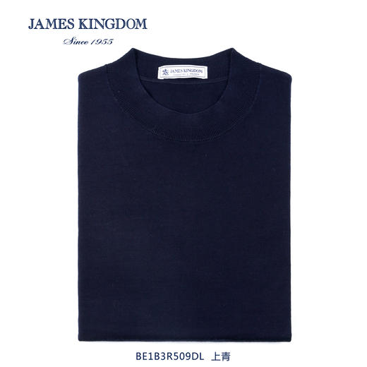 【专柜 100%纯绵羊毛】占姆士男士秋冬新品纯绵羊毛圆领套头毛衣轻柔贴肤毛衫  一款5色 商品图5