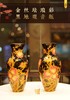 金丝珐琅彩黑地观音瓶 商品缩略图0