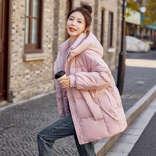 时尚羽绒服，中长款加厚面包服外套HR-HYGG8993 商品图1