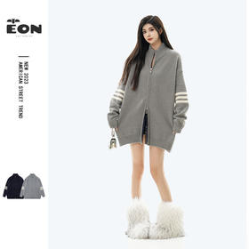 【服饰专场】秋冬新款实拍宽松情侣版开衫针织毛衣