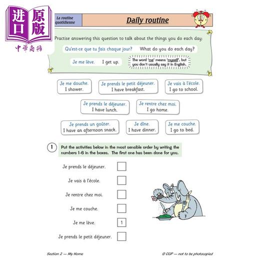 【中商原版】英国原版CGP教辅 新的 KS2法语有针对性的问题书 第 4 年Key Stage Two French Year 4 Targeted Question Book 商品图3