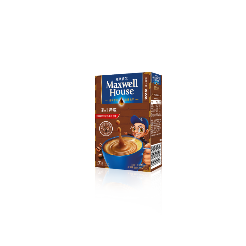 麦斯威尔三合一特浓7*13g/盒
