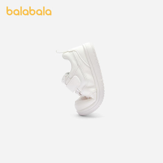 巴拉巴拉宝宝学步鞋婴儿鞋子男童鞋女春秋平板车鞋纯色简约小白鞋 商品图2