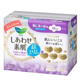 花王丝薄量多日用护翼卫生巾25cm17片/包