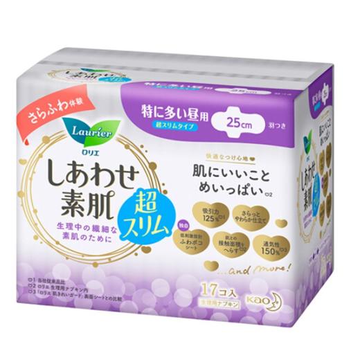 花王丝薄量多日用护翼卫生巾25cm17片/包 商品图0