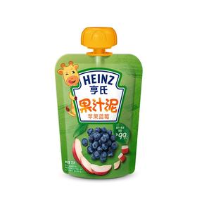 亨氏乐维兹果汁泥苹果蓝莓120g/袋