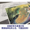 【大彩图】横幅工笔画白描底稿《孔雀》临摹勾线花鸟线稿HN19 商品缩略图3