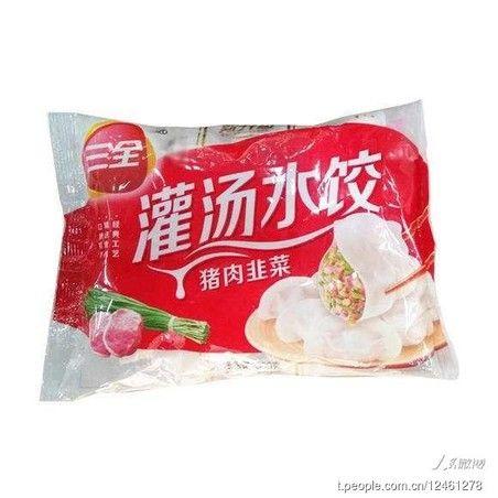 三全猪肉韭菜灌汤水饺1kg/袋 商品图0