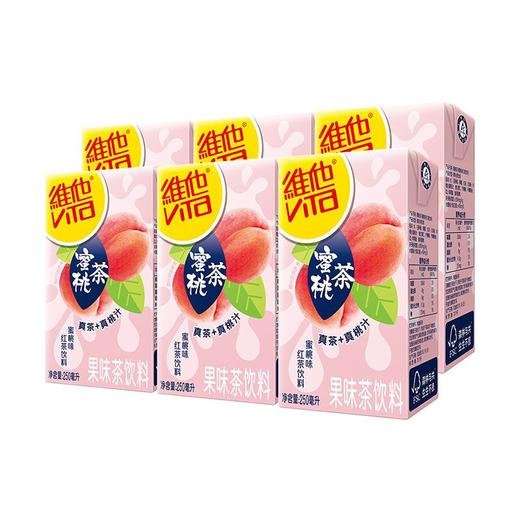 维他蜜桃味红茶250ml*6/包 商品图0
