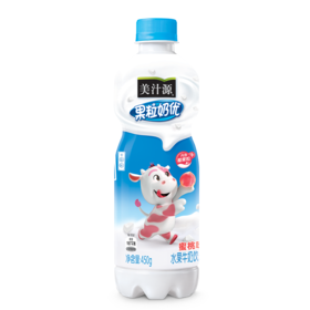 美汁源果粒奶优蜜桃味450g/瓶