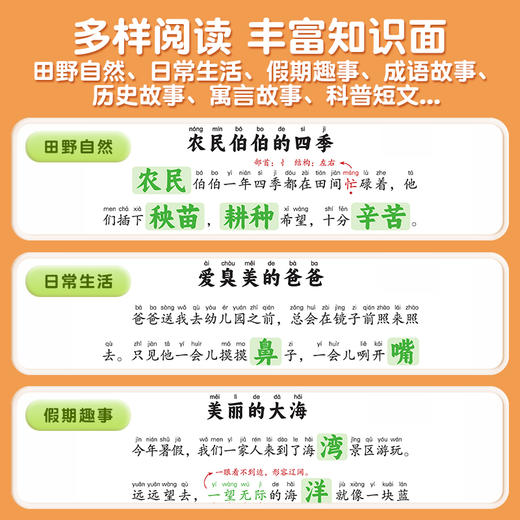 【斗半匠】学前识字大字版音频伴读全方位扩展汉字帮助孩子自主阅读 商品图3