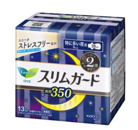 花王零触感特薄量多夜用卫生巾35cm13片/包