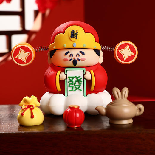 情侣创意小礼物【财神爷摆件】办公室桌面装饰品 车内小摆件  商品图6