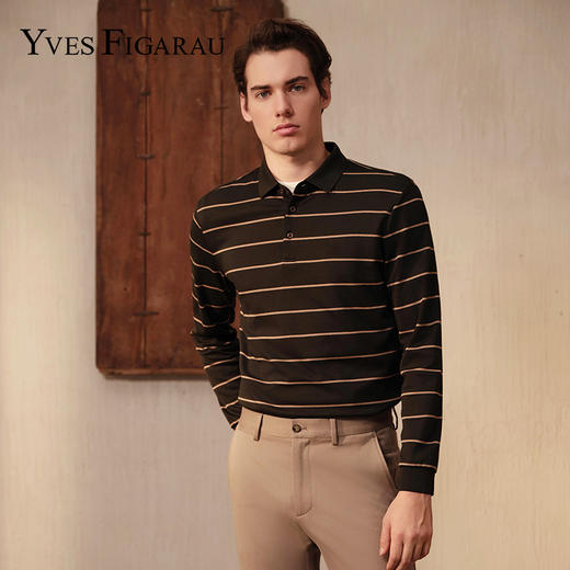 YvesFigarau伊夫·费嘉罗休闲长袖T恤960911 商品图0