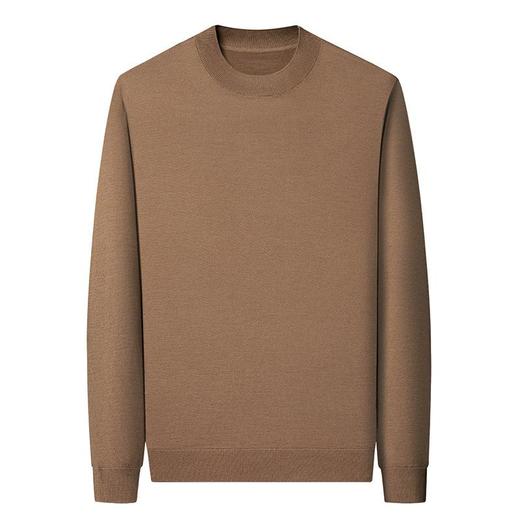 纯羊毛打底衫毛衣男士秋冬季新款半高领简约百搭纯色羊毛衫上衣男 商品图4