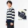 巴拉巴拉男童卫衣儿童春装上衣新款长袖中大童女童条纹半开襟 商品缩略图3
