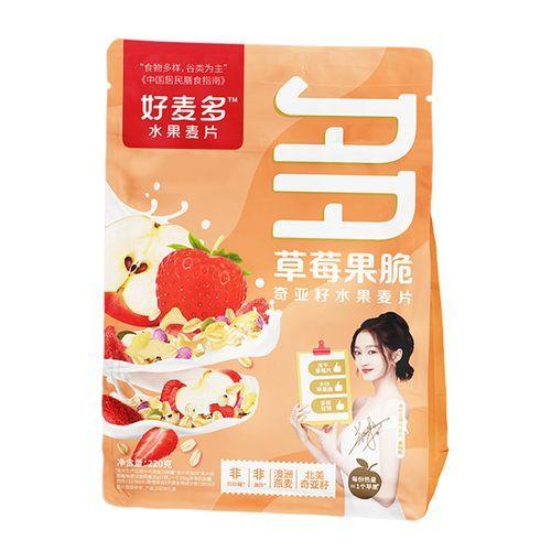 好麦多草莓果脆奇亚籽水果麦片220g/袋 商品图0