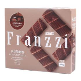 法丽兹布朗尼味夹心脆脆卷100g/盒