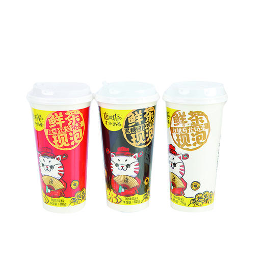唐啵虎白桃乌龙手冲奶茶76g/杯 商品图0