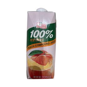 汇源利乐100%桃汁330ml/瓶