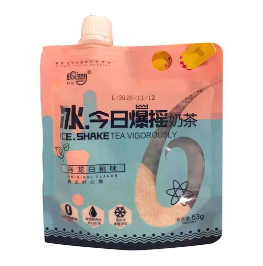 利强冰今日爆摇奶茶乌龙白桃味53g/袋 商品图0