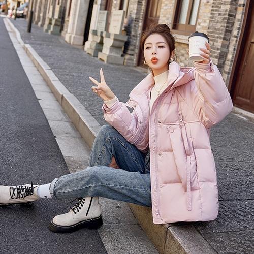 时尚羽绒服，中长款加厚面包服外套HR-HYGG8993 商品图2