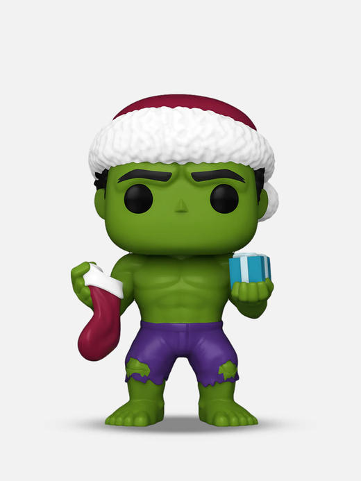Funko POP Marvel Holiday Green Hulk美漫 漫威英雄假日绿巨人手办 74731 商品图2