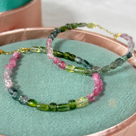 “玺”盈门---天然彩虹碧玺手链 商品图3