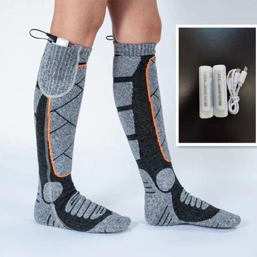 【莫代尔棉电热袜子，持续发热，给足你温暖】冬季发热袜脚底电热袜子，三档调温，智能恒温不烫脚，充电骑行滑雪钓鱼加热袜暖脚袜暖脚宝QQ 商品图10