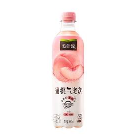 美汁源无糖蜜桃气泡汽水480ml/瓶