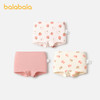巴拉巴拉女童内裤平角棉儿童三角裤女孩四角底裤弹力不夹PP三条装 商品缩略图0