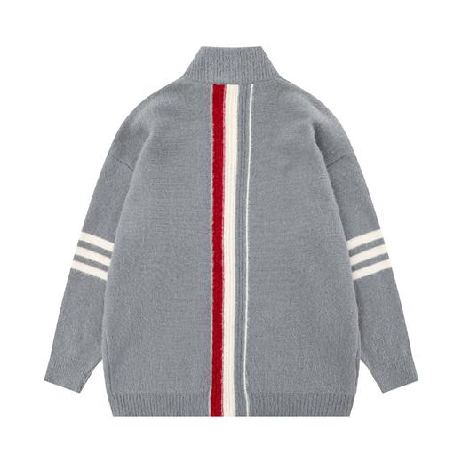 【服饰专场】秋冬新款实拍宽松情侣版开衫针织毛衣 商品图5