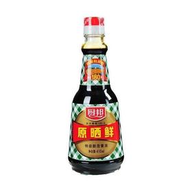 厨邦原晒鲜特效酿造酱油410ml/瓶