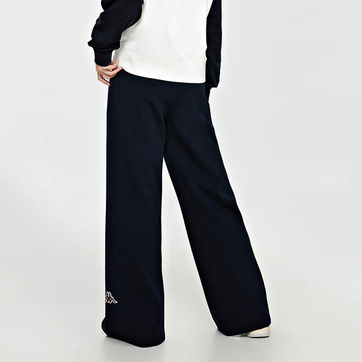 卡帕（Kappa）复古休闲裤2023新款女高腰运动裤针织长裤开叉裤脚卫裤K0D82AK05 商品图2