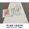 【大彩图】钱慧安工笔画白描底稿《祝寿图》传统人物高清打印稿A623 商品缩略图1