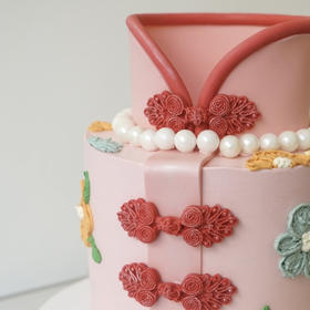 LITTLE WITCH 新中式 旗袍 刺绣风蛋糕