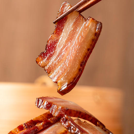 川渝风味腊肉系列 三线肉   二刀肉  450g/袋 重庆特产 非遗老字号  烟熏五花腊肉 年货送礼 商品图5