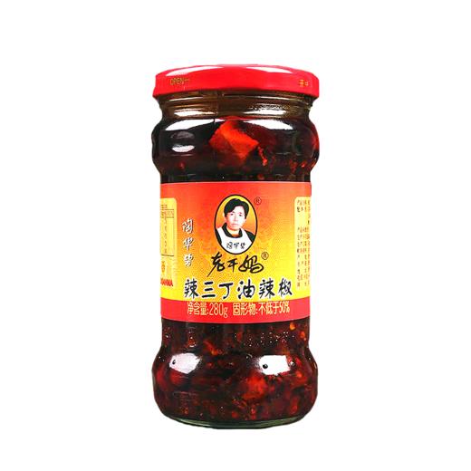 老干妈辣三丁油辣椒280g/瓶 商品图0
