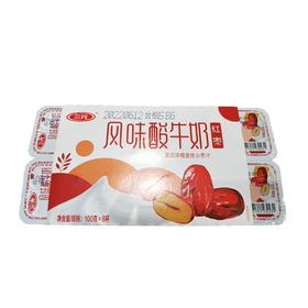 三元红枣八连杯风味酸牛奶