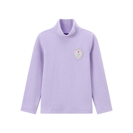 笛莎2023圆领摇粒绒打底T恤 商品图5