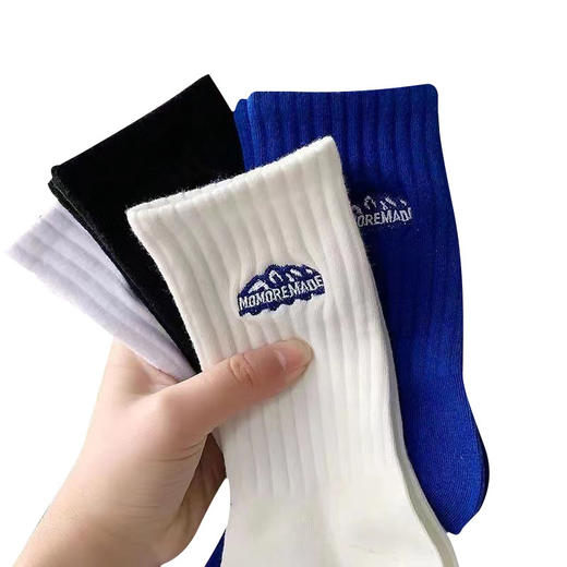 29.9抢10双【运动百搭，网红潮款情侣袜秋冬款】雪山袜子日系百搭男女同款中筒袜，亲肤透气舒适柔软，高弹袜口ins粗线防脱落QQ父亲节礼物新年礼盒年货礼盒 商品图3