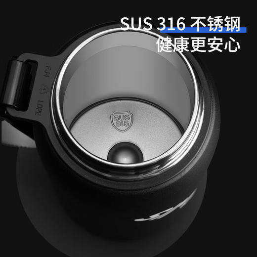 施密特（simita）保温杯 运动水杯 316不锈钢大容量男女健身户外便携带提绳可定制 MBW9001-080A 商品图1
