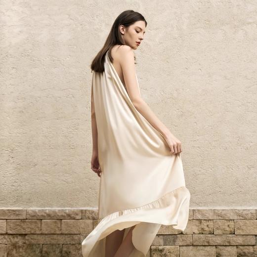 Soloseta真丝睡裙桑蚕丝家居服度假吊带连衣裙高级感2025秋冬 商品图2