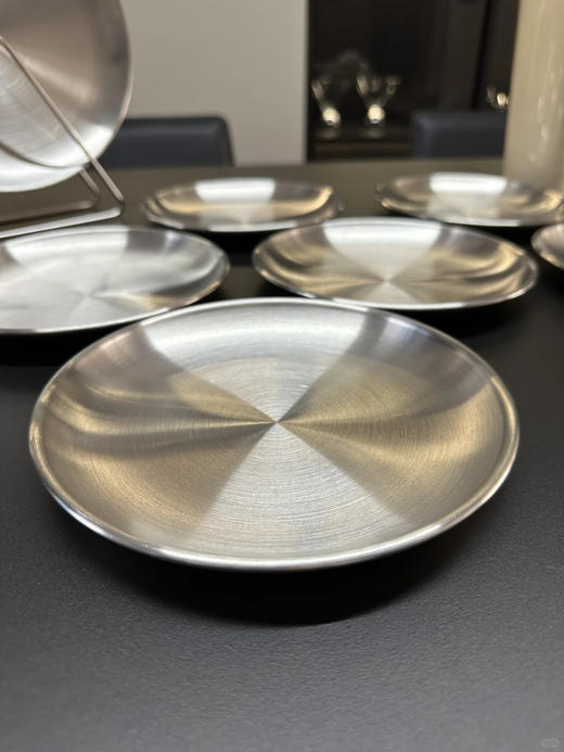 【MAYNOS不锈钢骨碟】❗️6个不锈钢碟子➕1个底座❗️29.9💰 备菜盘/蘸料碟/水果盘/零食盘/一碟多用 ✅大尺寸17X17cm，容量大  商品图7