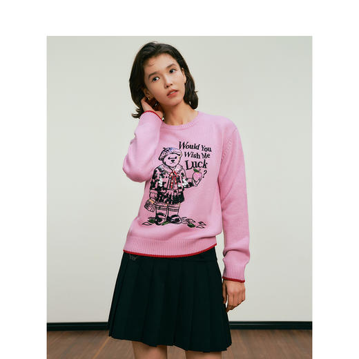 TeenieWeenie小熊毛衣女春季装TTKW245101I 商品图1