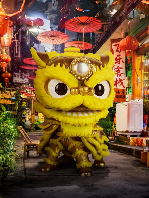 POP Asia China Traditions Wu Shi(Yellow) 亚洲系列 中华传统POP公仔金舞狮手办 83374 商品图2