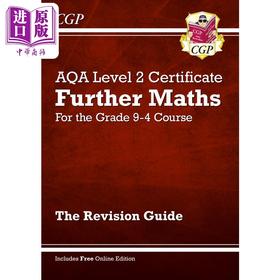 【中商原版】英国CGP AQA Level 2 Certificate in Further Maths: Revision Guide (with Online Edition)