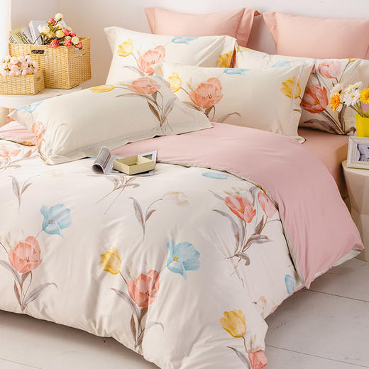多喜爱 全精梳棉温馨花卉三/四件套 亦梦cs 商品图1