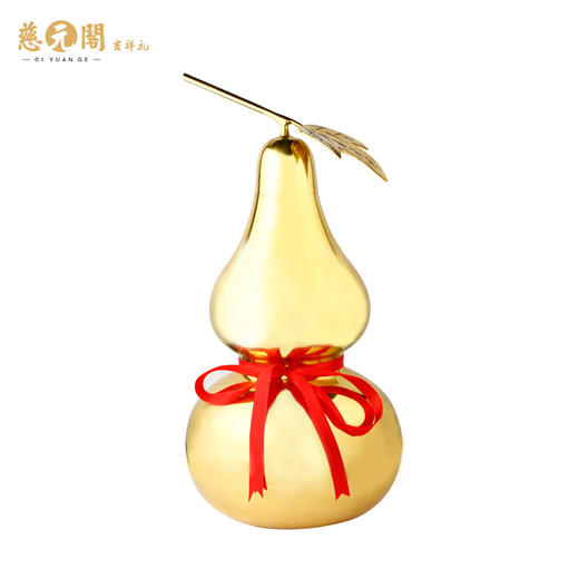 慈元阁2024年方位吉祥物宝定乾坤铜葫芦摆件家居办公室玄关摆设 商品图5